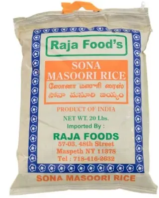 Raja Food Sona Masoori Rice Raja Food Sona Masoori Rice